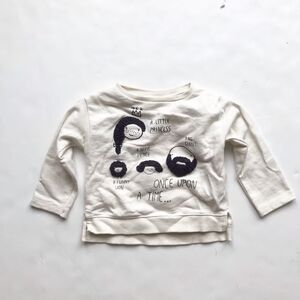 Zara little princess sweatshirt EUC 6-9 months:
